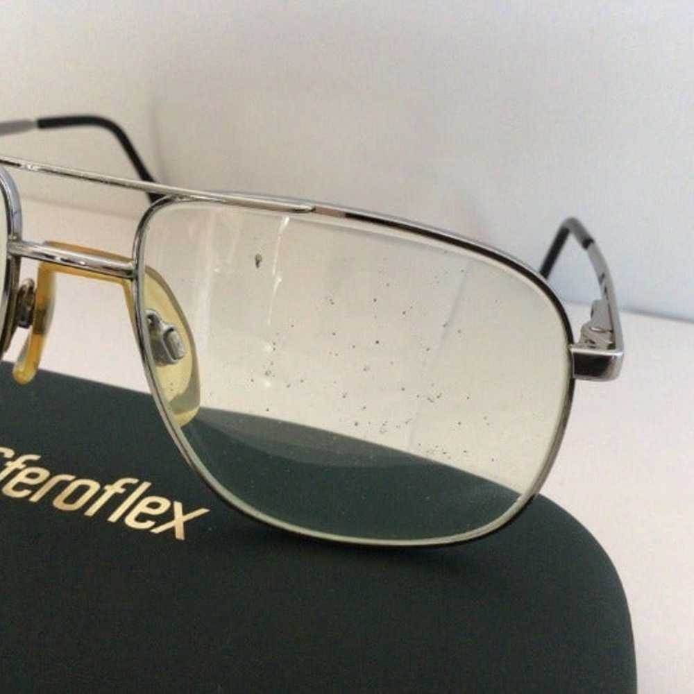 Vintage Aviator Eye Glasses Frames Luxottica Hect… - image 9