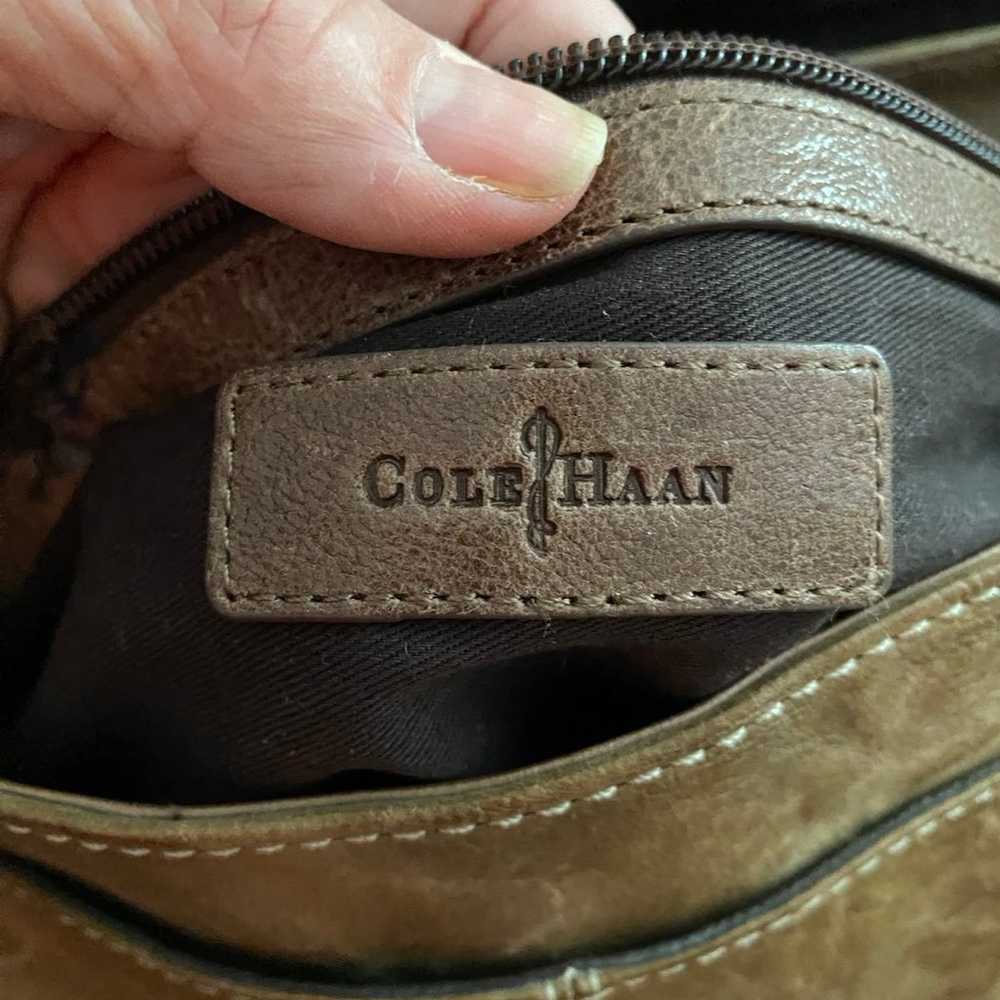 Cole Haan Brown Leather Messenger Bag - image 10