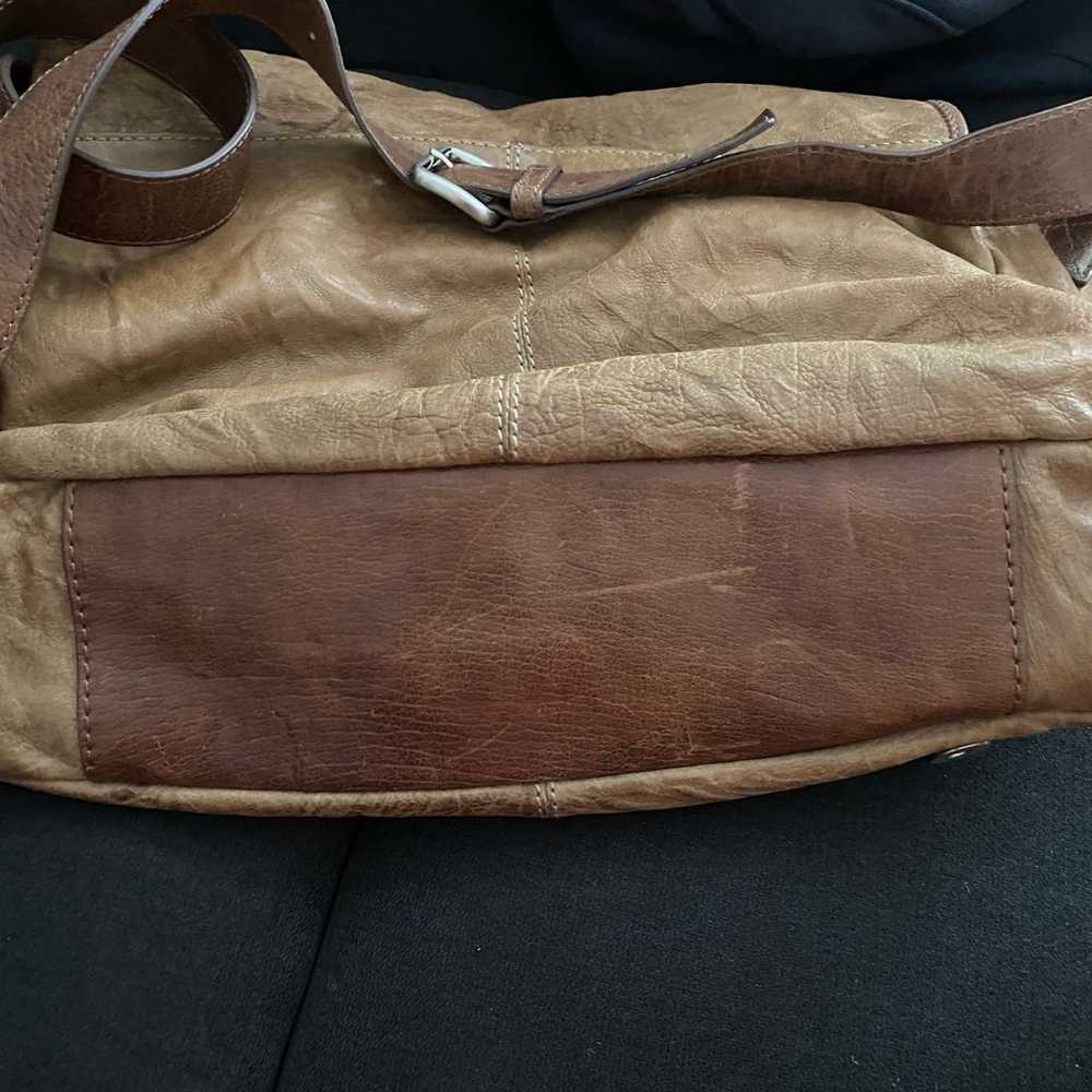 Cole Haan Brown Leather Messenger Bag - image 6