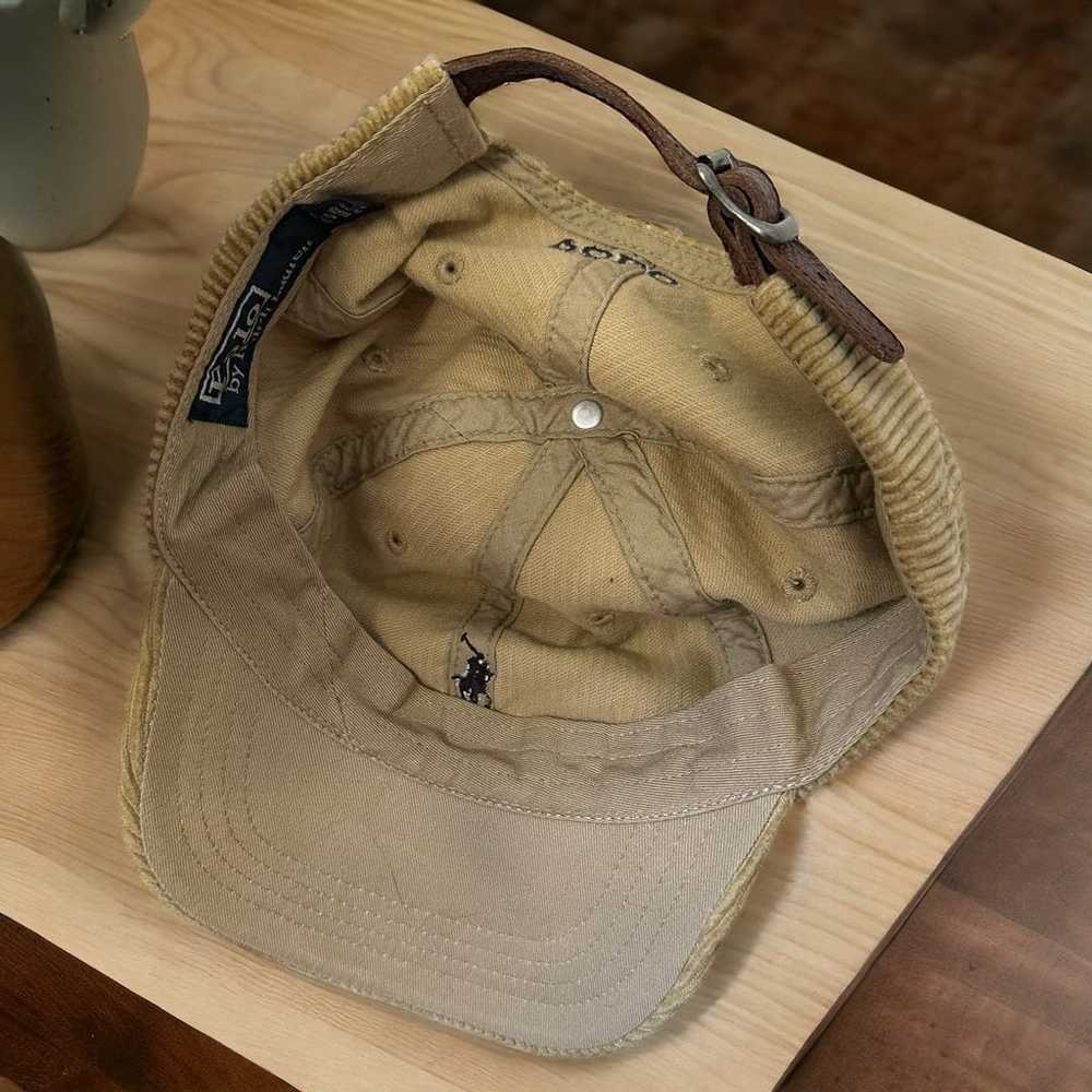 vintage Ralph Lauren Polo Beige Corduroy hat - image 5