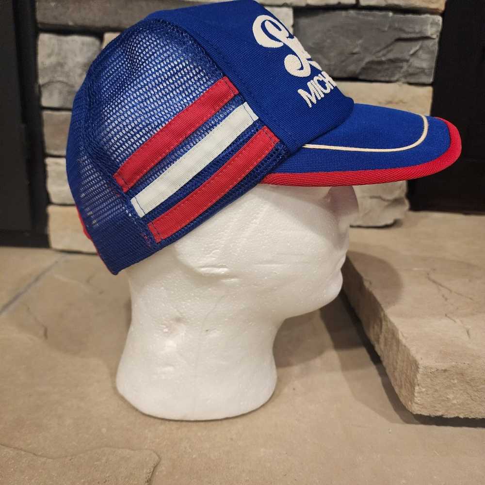 Vintage Pepsi Cola 3 stripe trucker hat mesh cap … - image 5