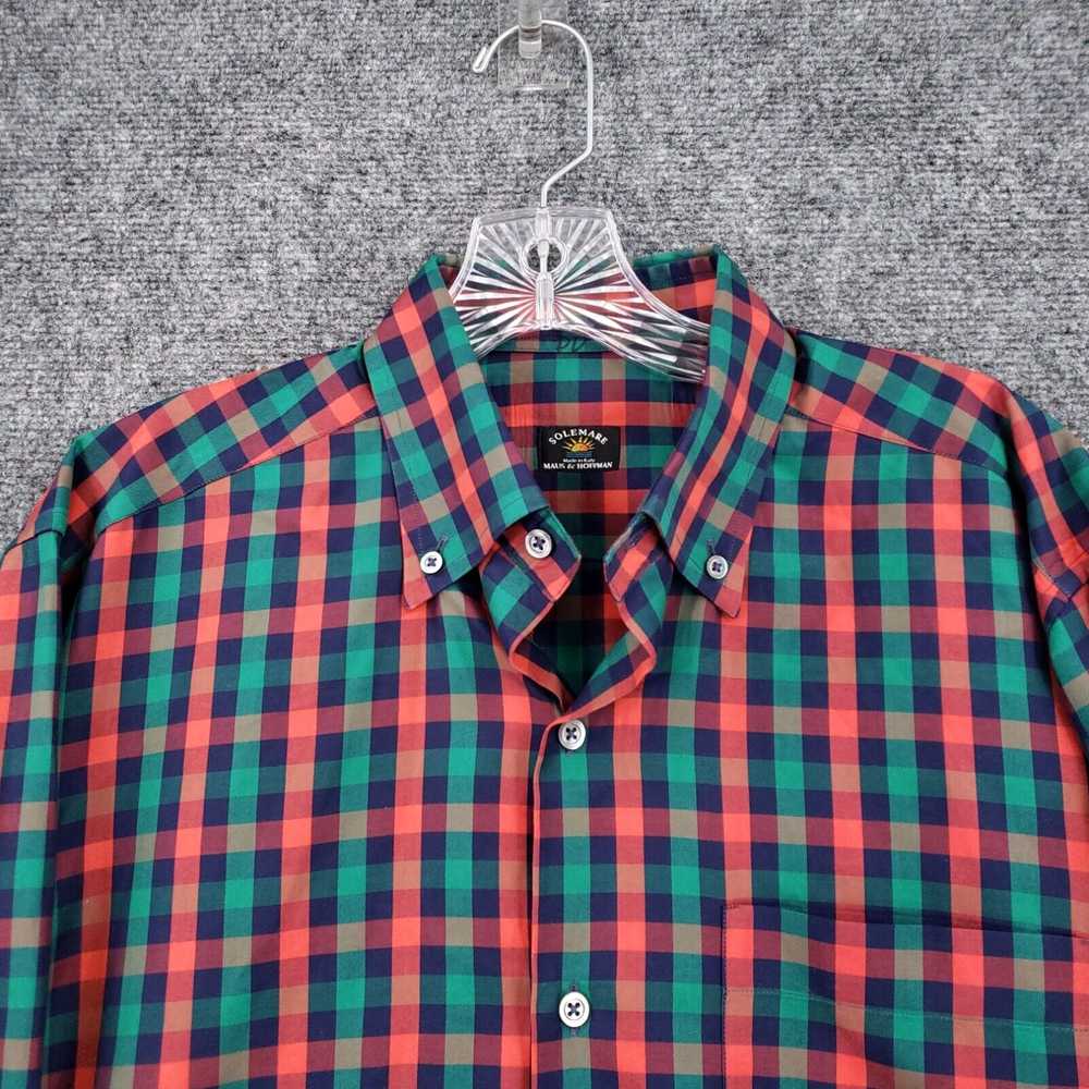 Vintage Maus Hoffman Solemare Button Up Shirt Men… - image 3