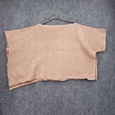 Vintage Oh My Gauze Top Womens One Size Brown Cro… - image 1