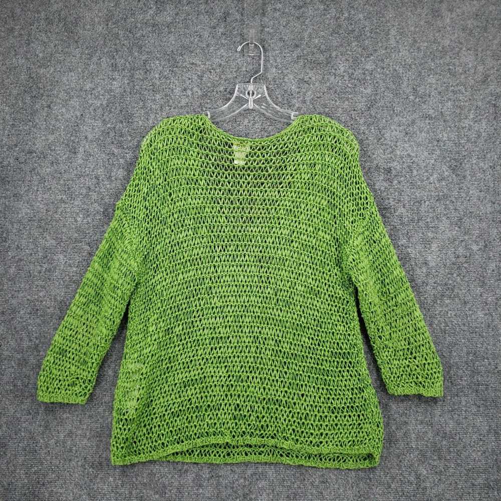 Vintage Chicos Ribbon Yarn Sweater 1 US M Medium … - image 2