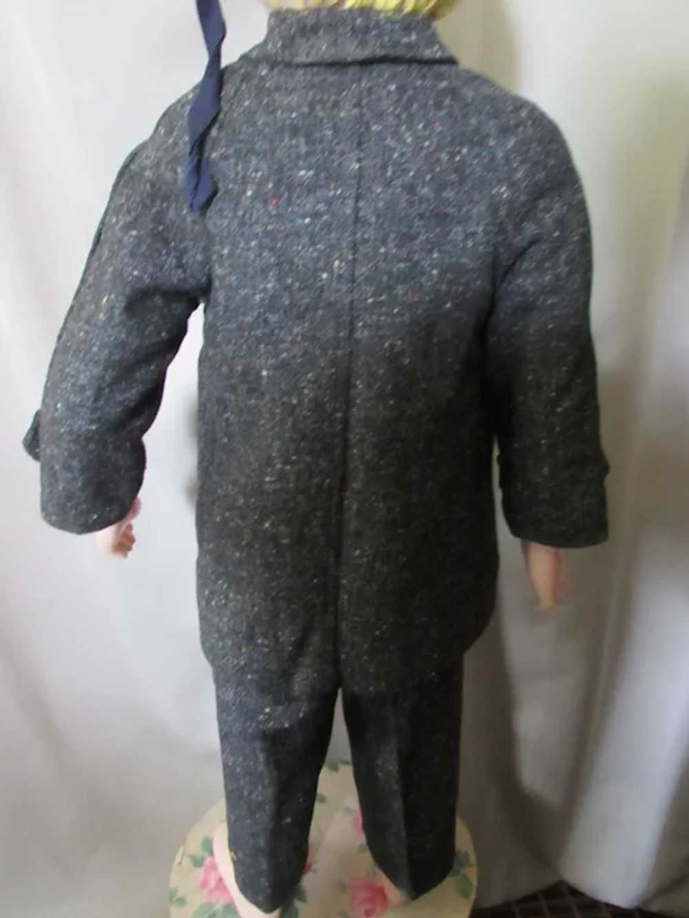 Oh So Cute Boy's Mid Century Gray Tweed Winter Co… - image 3