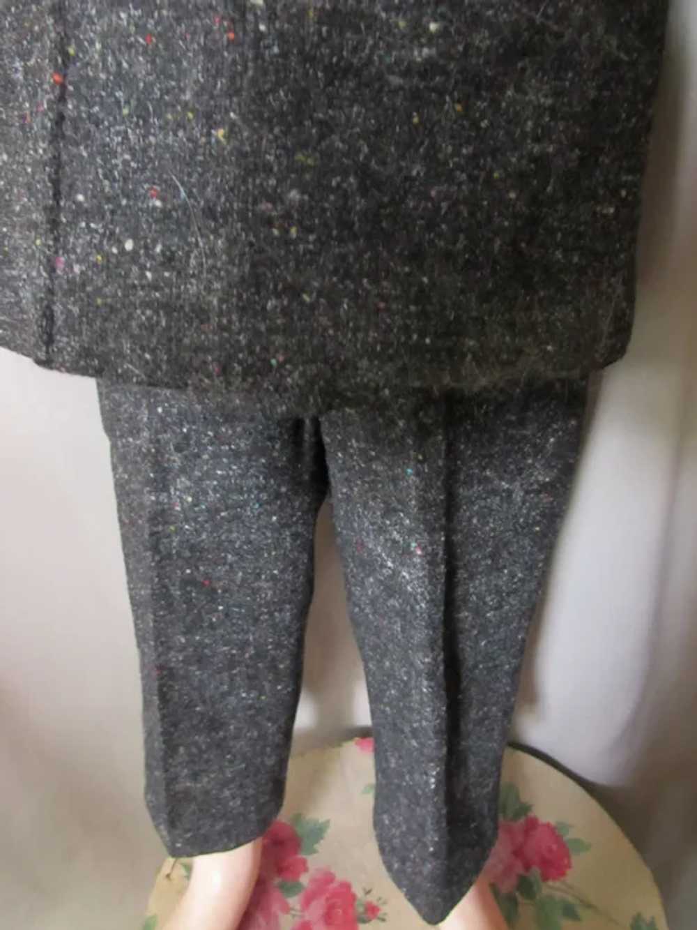 Oh So Cute Boy's Mid Century Gray Tweed Winter Co… - image 6