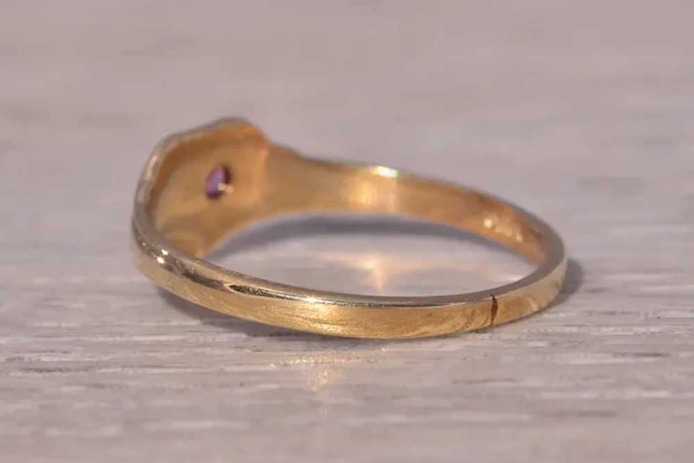 Natural Ruby Ring in Yellow Gold - image 3