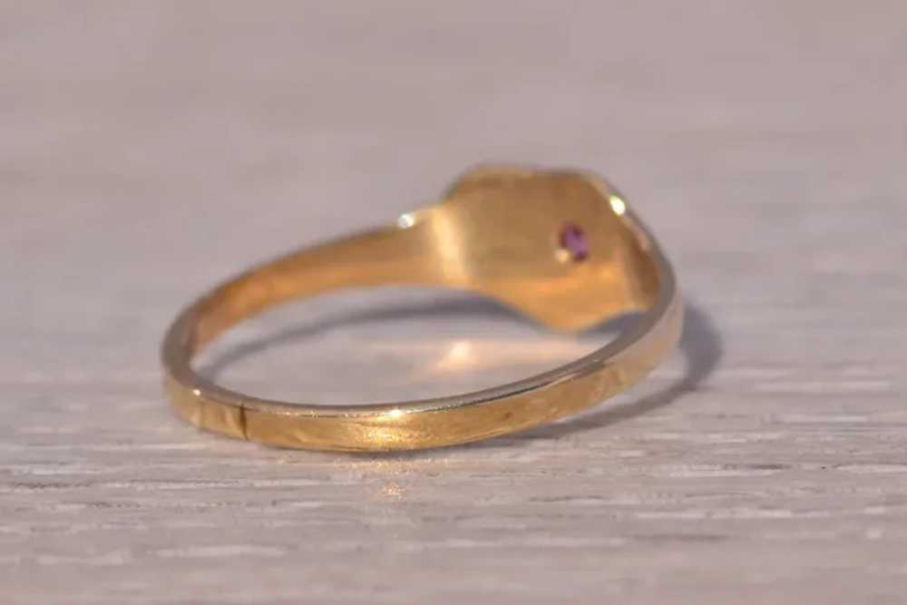 Natural Ruby Ring in Yellow Gold - image 4