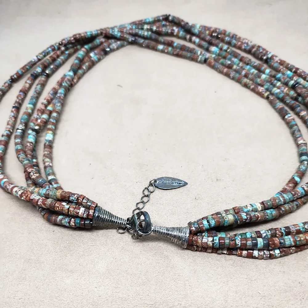 Vintage Coldwater Creek Turquoise n Jaspers Multi… - image 10