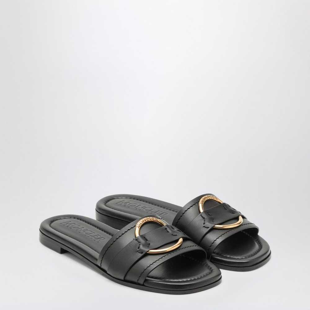 Moncler o1d2blof0924 Leather Slide Bell in Black - image 1