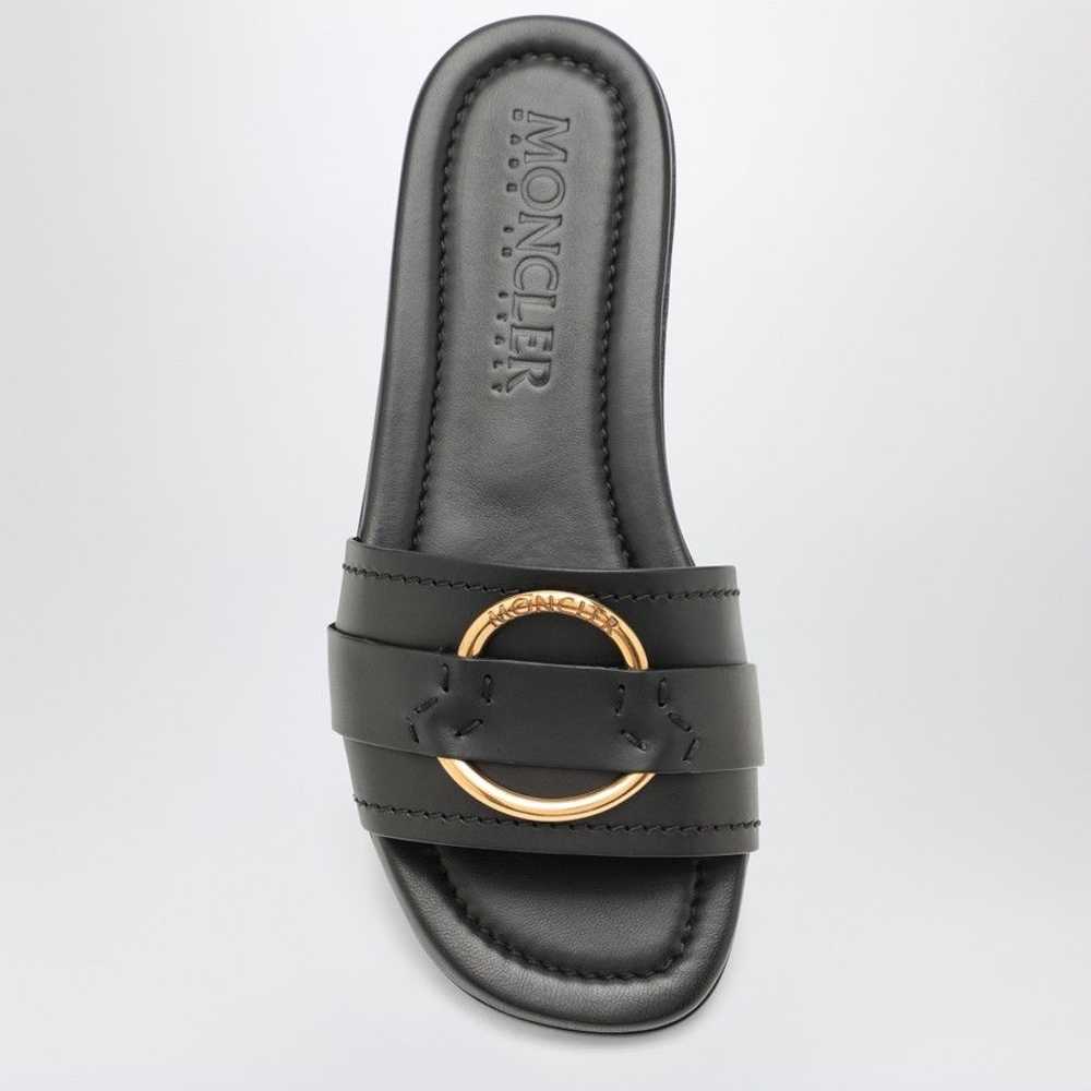 Moncler o1d2blof0924 Leather Slide Bell in Black - image 3