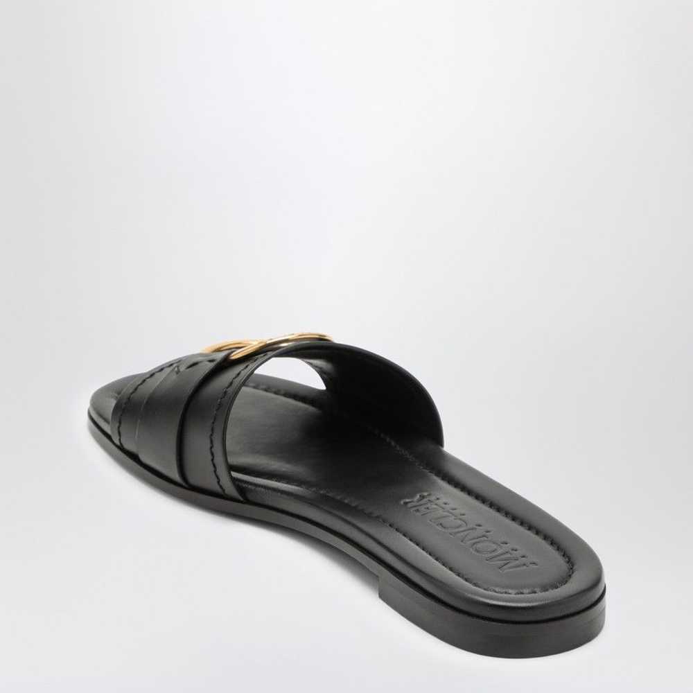 Moncler o1d2blof0924 Leather Slide Bell in Black - image 4