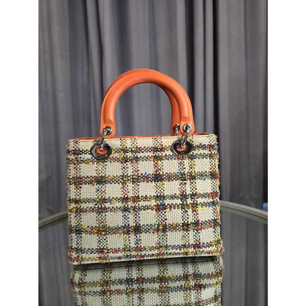 Dior Lady Dior tweed handbag - image 2