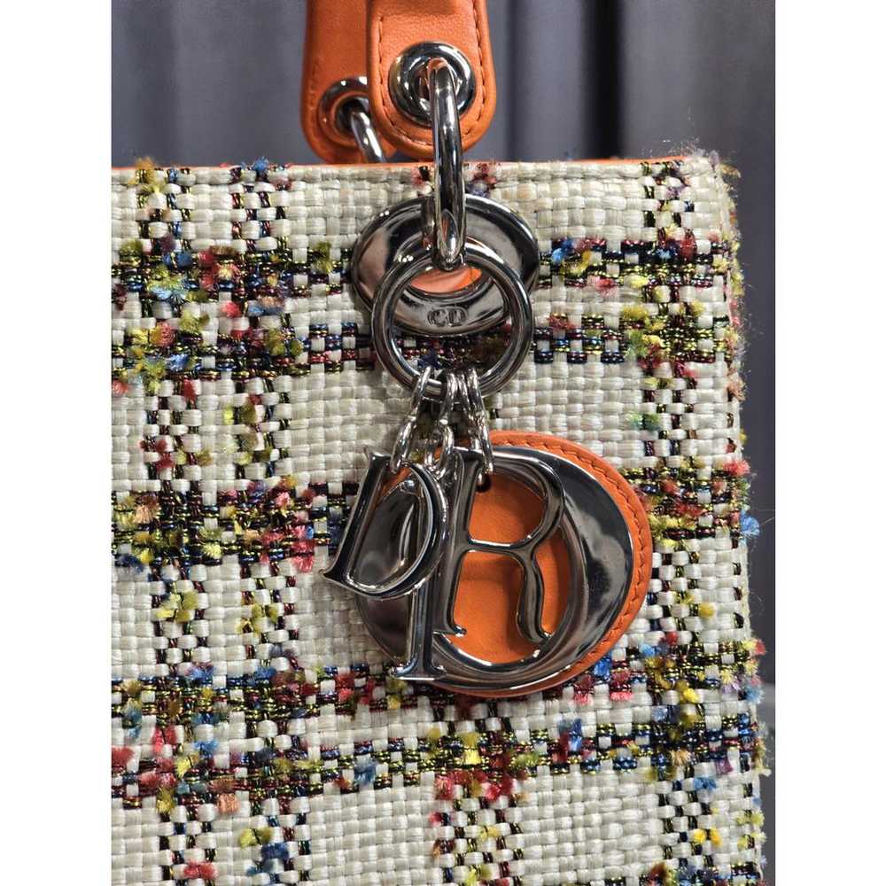 Dior Lady Dior tweed handbag - image 6