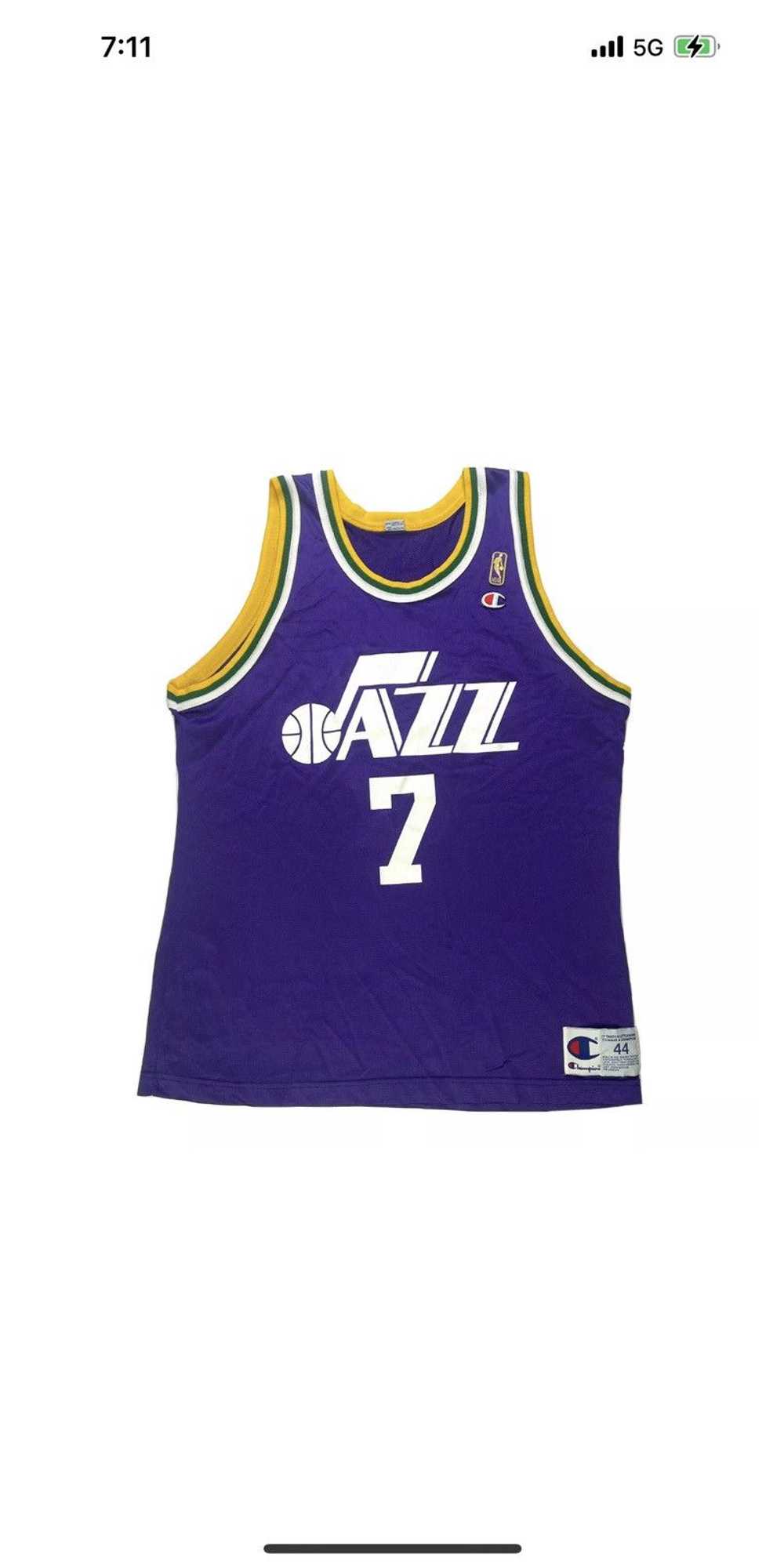 Champion × NBA × Vintage RARE 90’s Utah Jazz Pist… - image 1