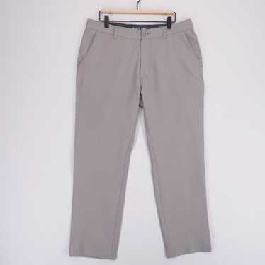 Vintage Matte Grey Performance Pants Mens 34x30 G… - image 1