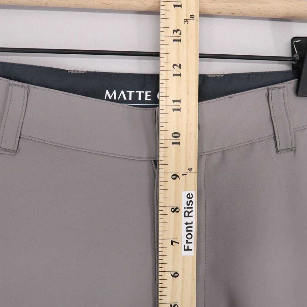 Vintage Matte Grey Performance Pants Mens 34x30 G… - image 5