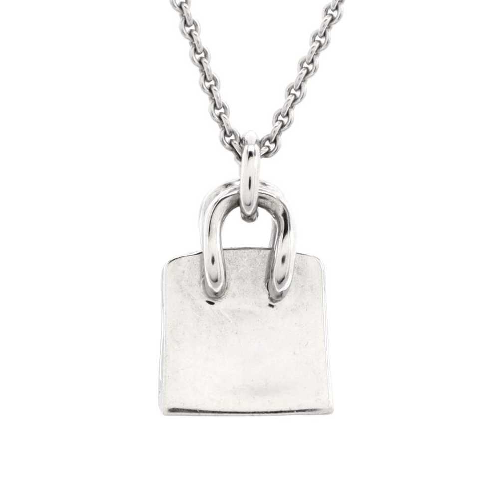 Hermès White gold necklace - image 3