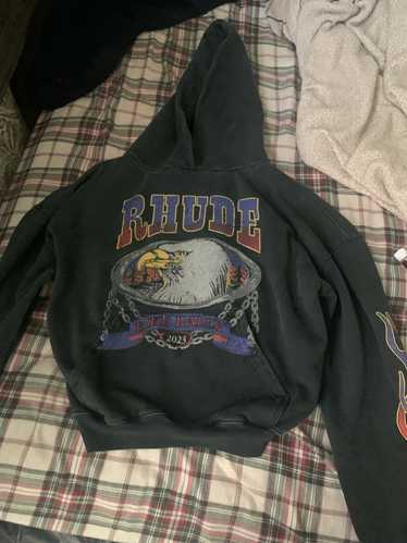 Vintage Rhude screaming eagle hoodie