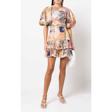 ZIMMERMANN Anneke Ruffle Hem Mini Dress size US 4