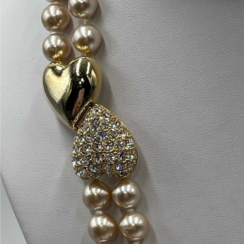 Joan Rivers Vintage Taupe Faux Pearl Double Stran… - image 10