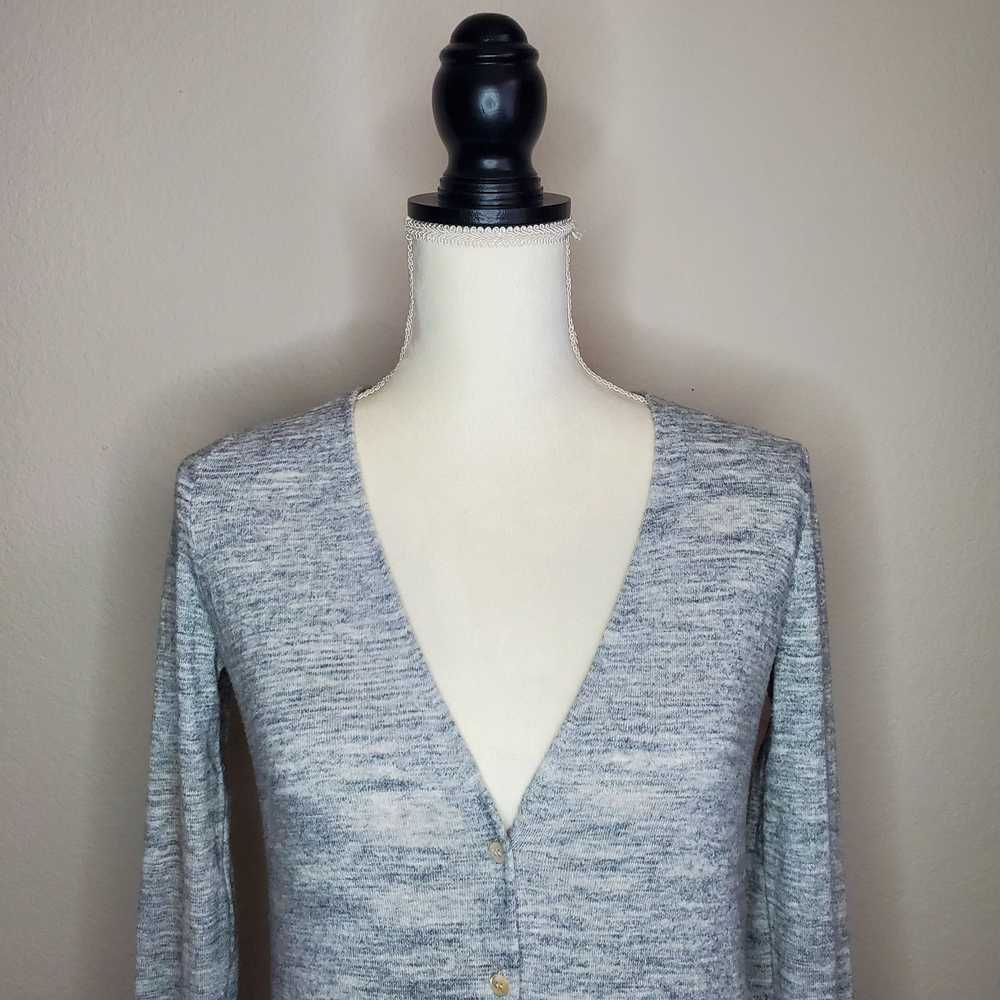 J.Crew J. Crew Gray V-Neck Cardigan XXS - image 5