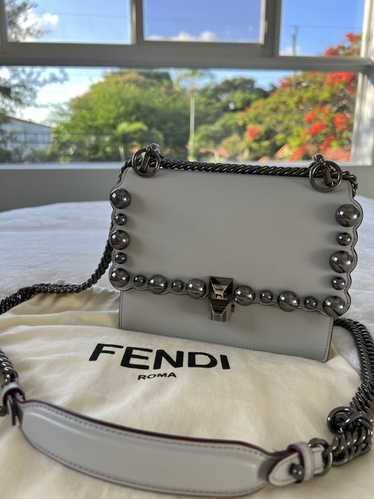 Fendi Authentic Fendi Small Kan I Studded Crossbod