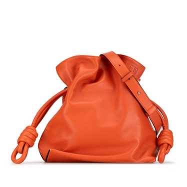 Orange LOEWE Small Flamenco Knot Crossbody Bag