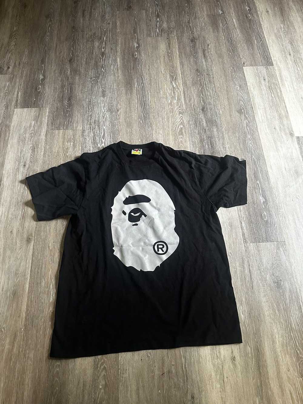 Bape Reflector Big Ape Head Tee - image 1