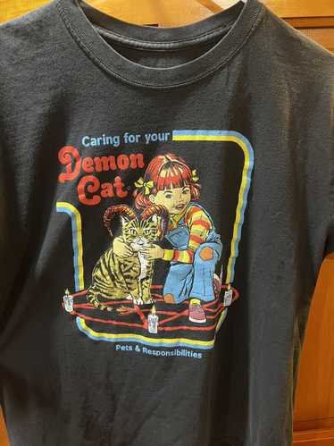 Rare × Vintage Caring For My Demon Cat T shirt( St