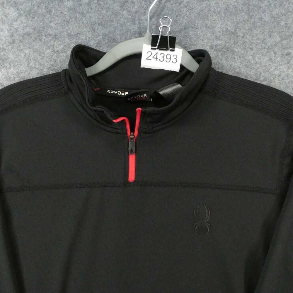 Spyder Men's Large Long Sleeve Active Black Sweat… - image 2