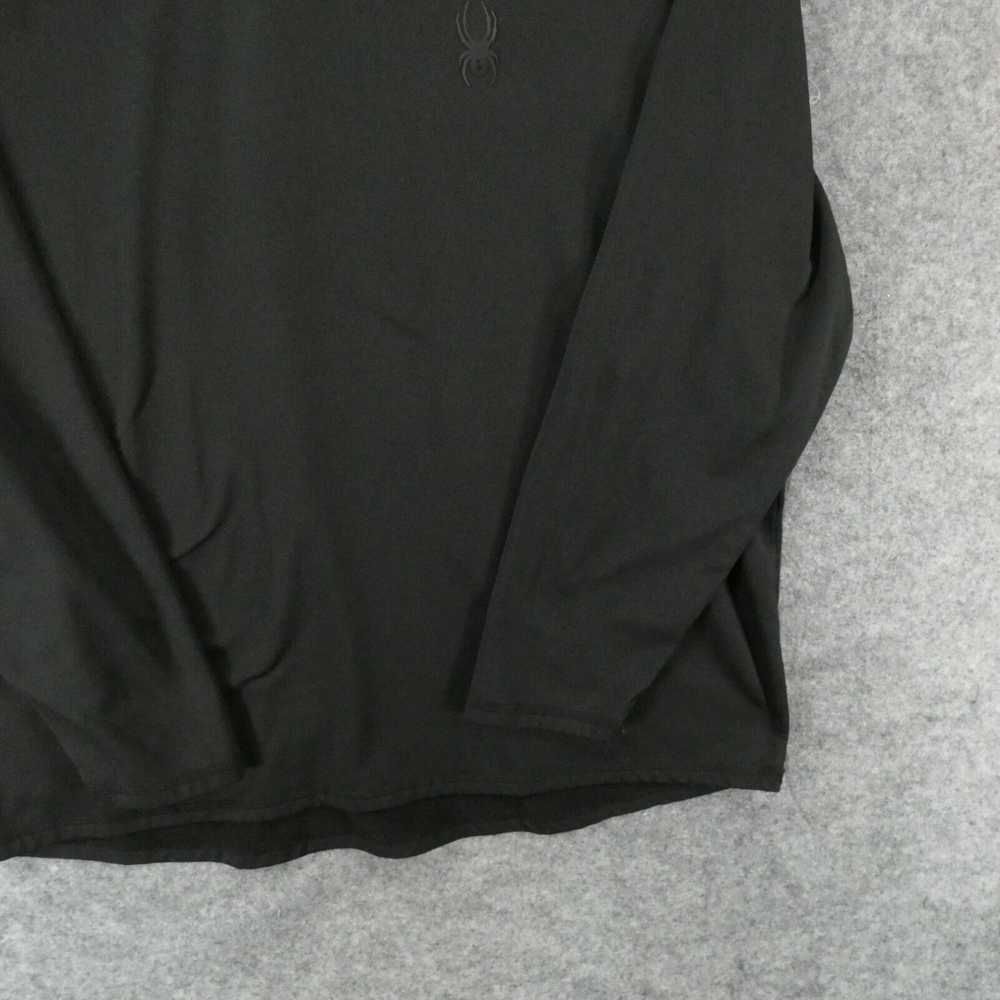 Spyder Men's Large Long Sleeve Active Black Sweat… - image 7