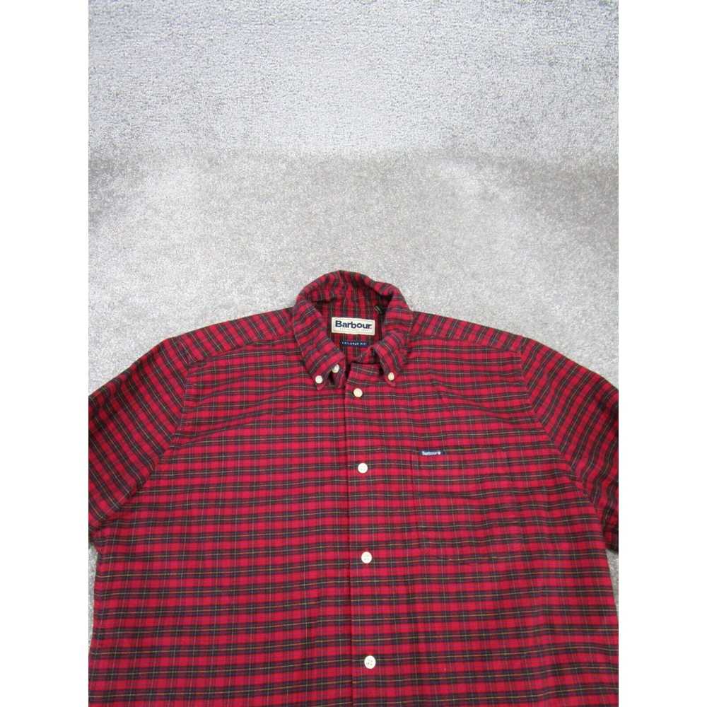 Barbour Barbour Shirt Mens Small Button Up Red Co… - image 2