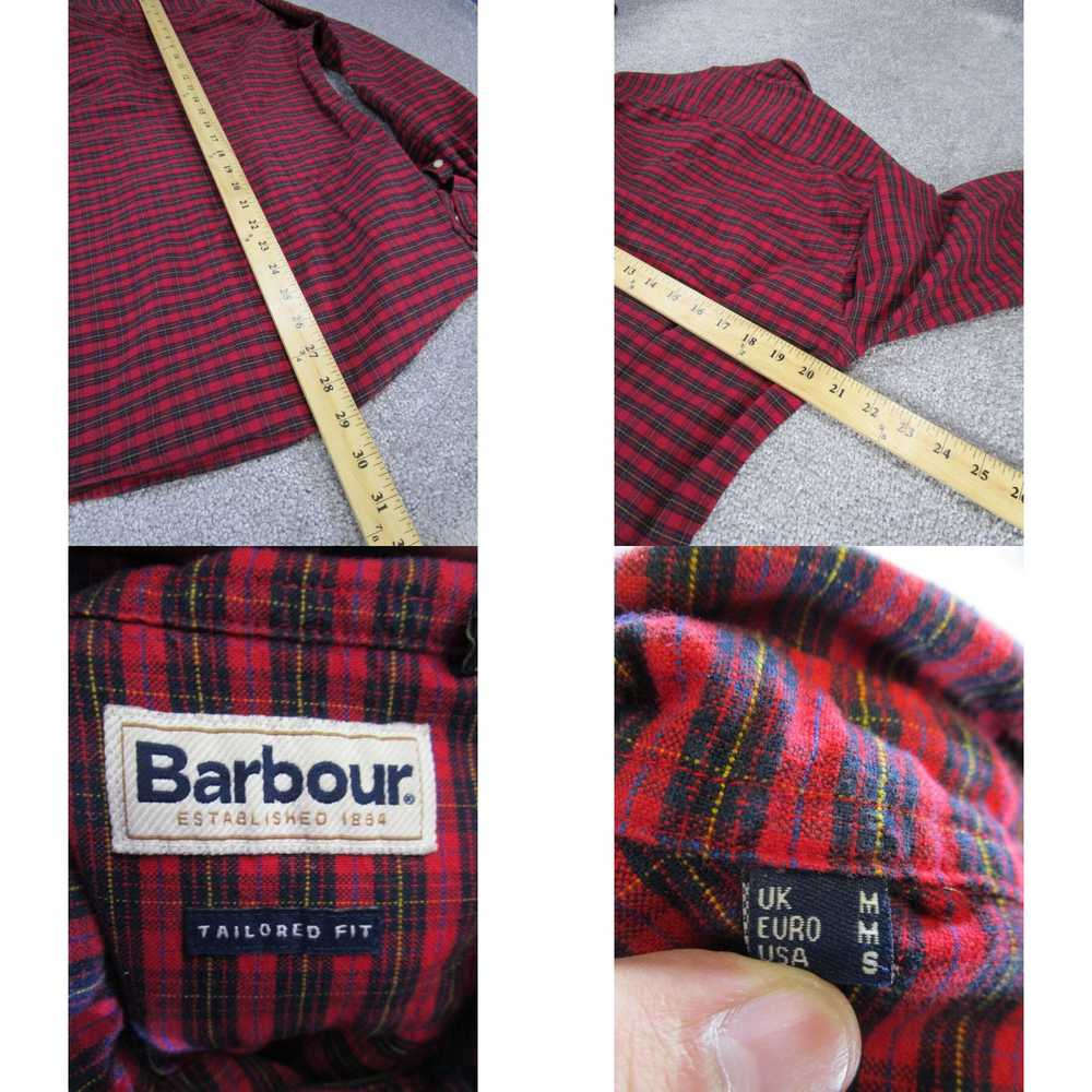 Barbour Barbour Shirt Mens Small Button Up Red Co… - image 4