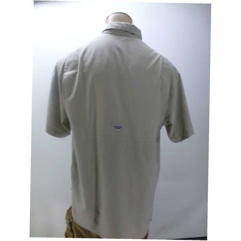 Vintage COLUMBIA PFG tan short sleeve button up f… - image 4