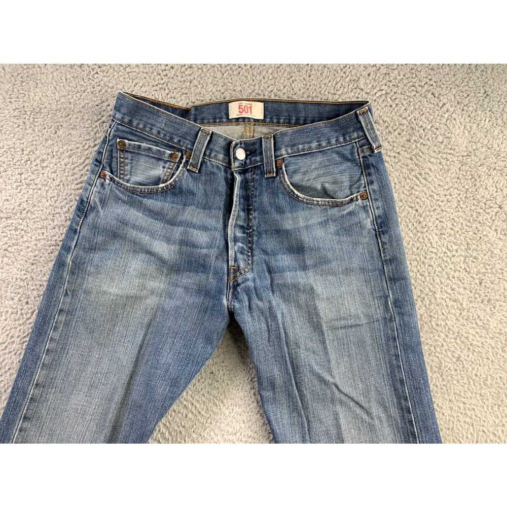 Levi's Levis Jeans Mens 32x34 Blue 501 Straight L… - image 2