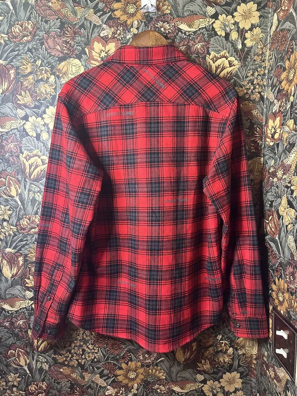 Off-White Off-White Main Label Flannel Shirt Red/… - image 5