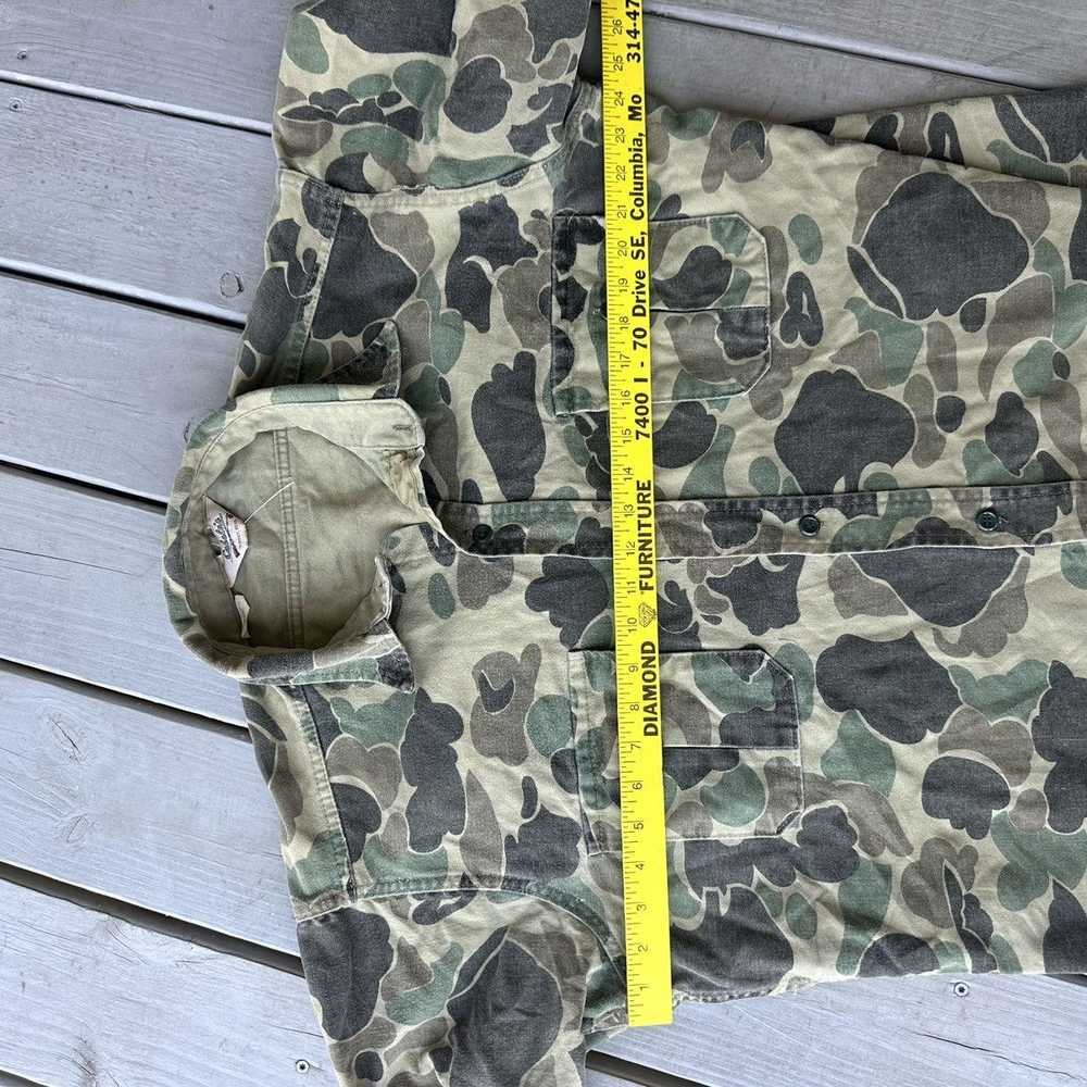 Vintage Vintage Cabelas duck camo button up thick… - image 9