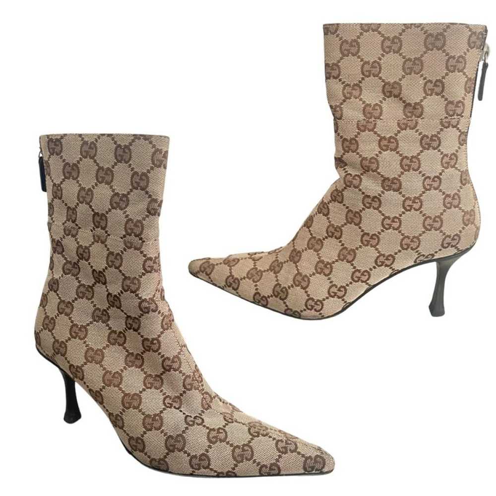 Gucci Cloth boots - image 3