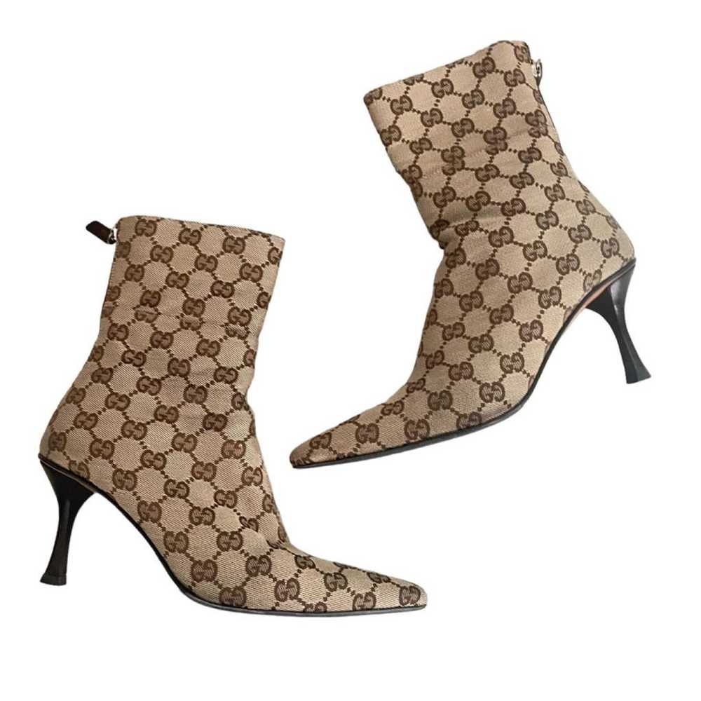 Gucci Cloth boots - image 5