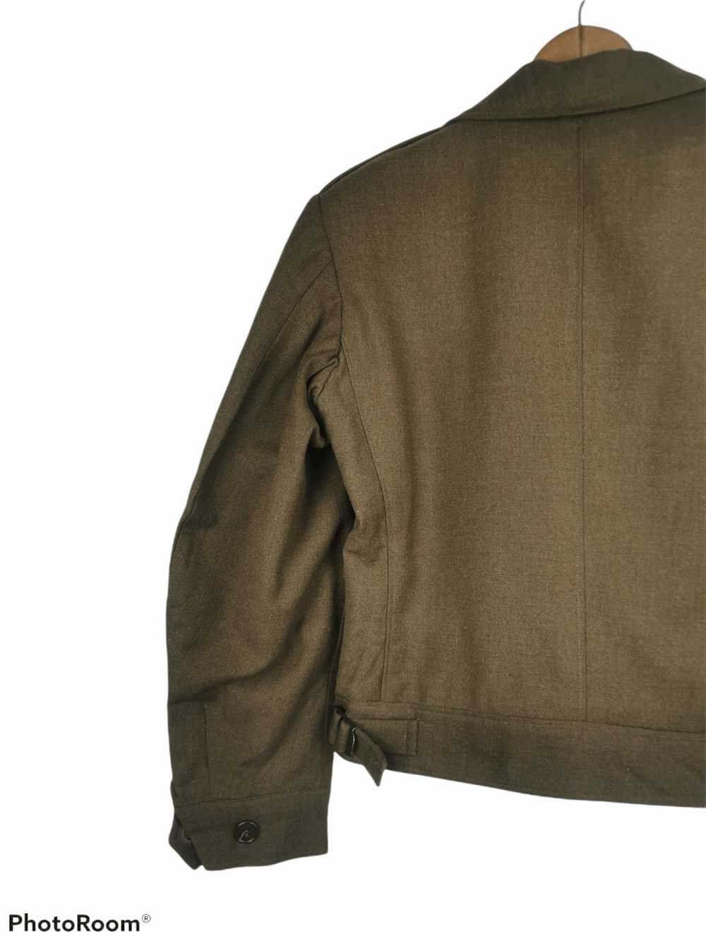 Military × Vintage Vintage 40's WWII Cropped Army… - image 5