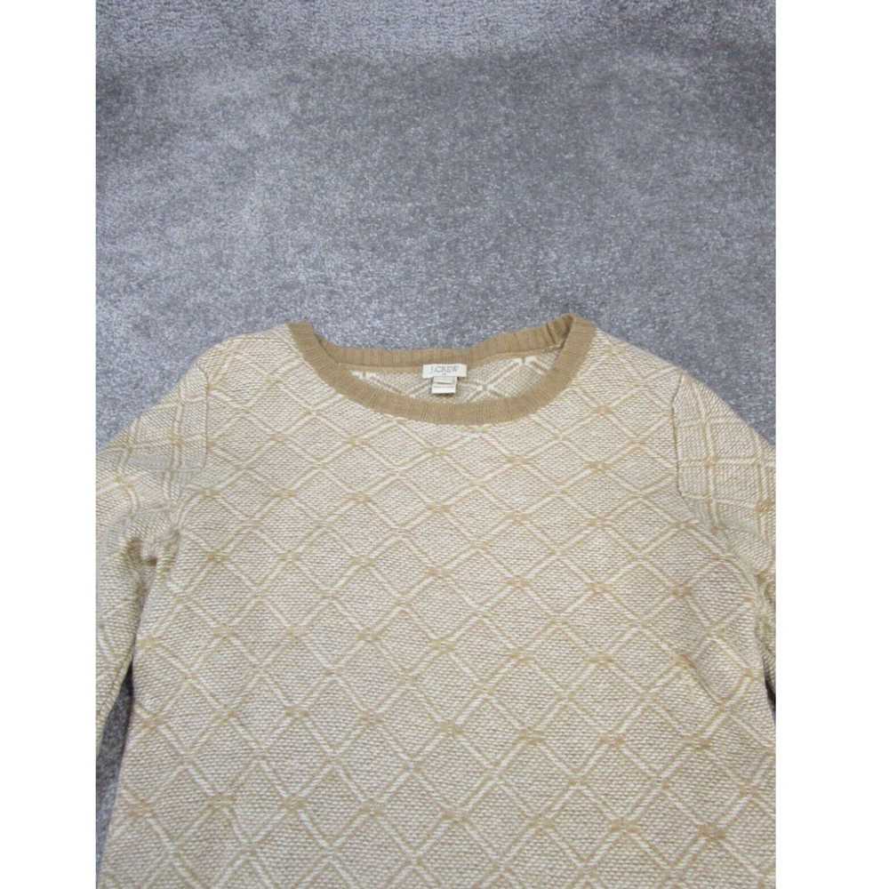 J.Crew J.Crew Sweater Womens Medium Beige Knit Pu… - image 2