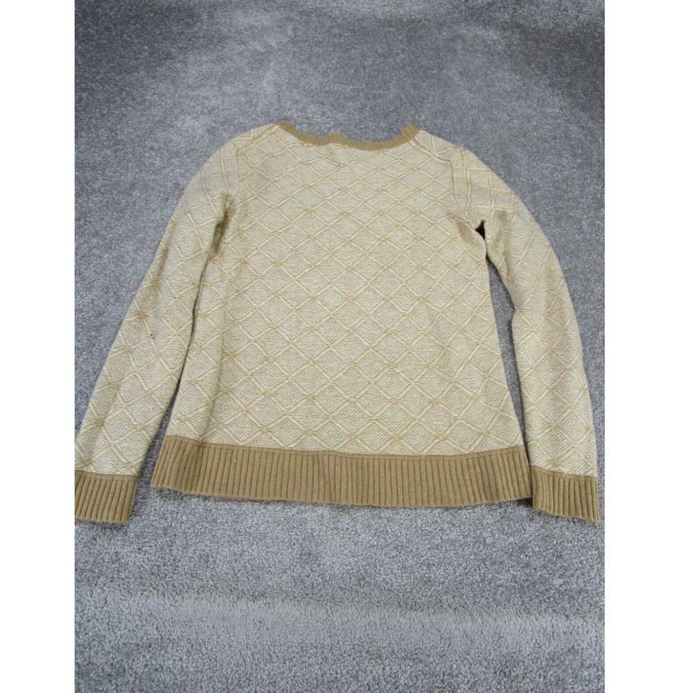 J.Crew J.Crew Sweater Womens Medium Beige Knit Pu… - image 3