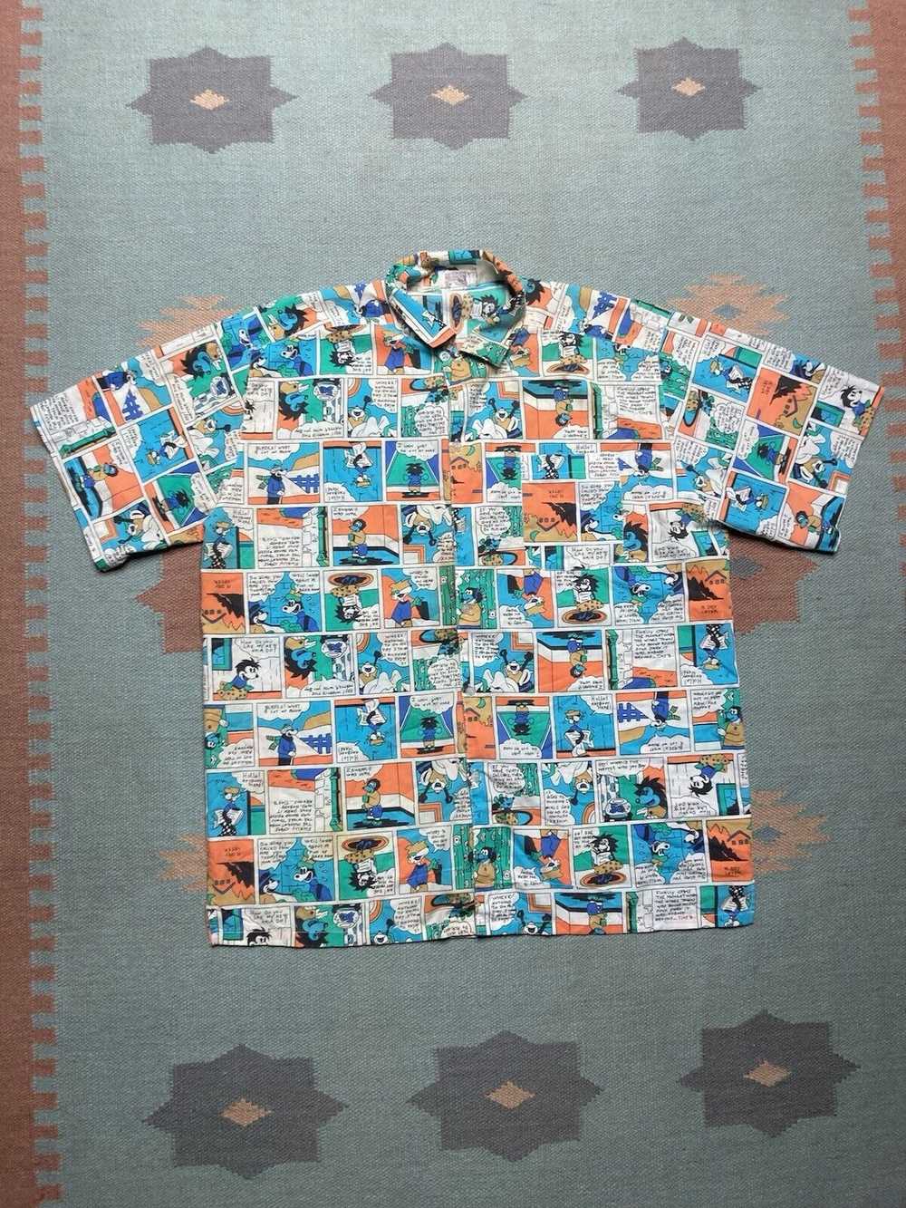 Streetwear × Vintage VTG 80s button shirt pop art… - image 1