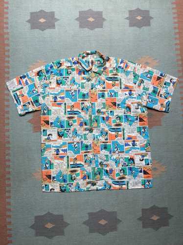 Streetwear × Vintage VTG 80s button shirt pop art… - image 1