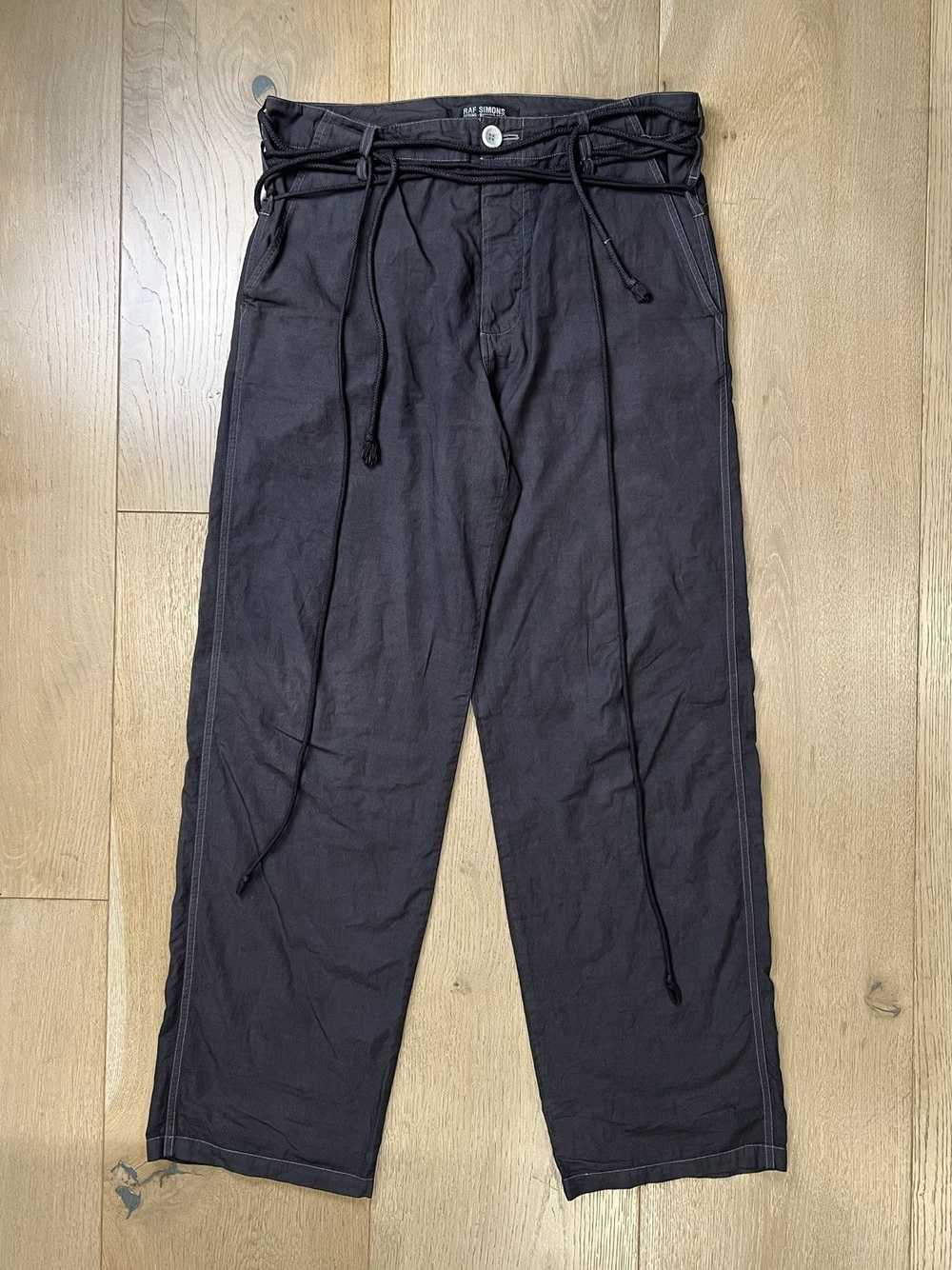 Raf Simons Raf Simons SS04 Drawstring Pants - image 1