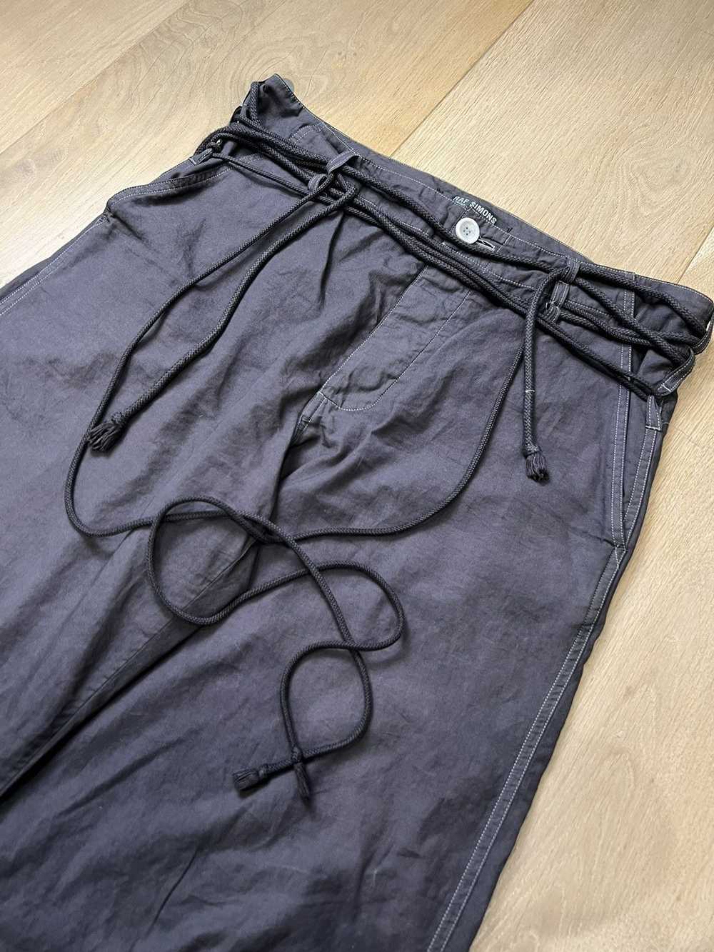 Raf Simons Raf Simons SS04 Drawstring Pants - image 3