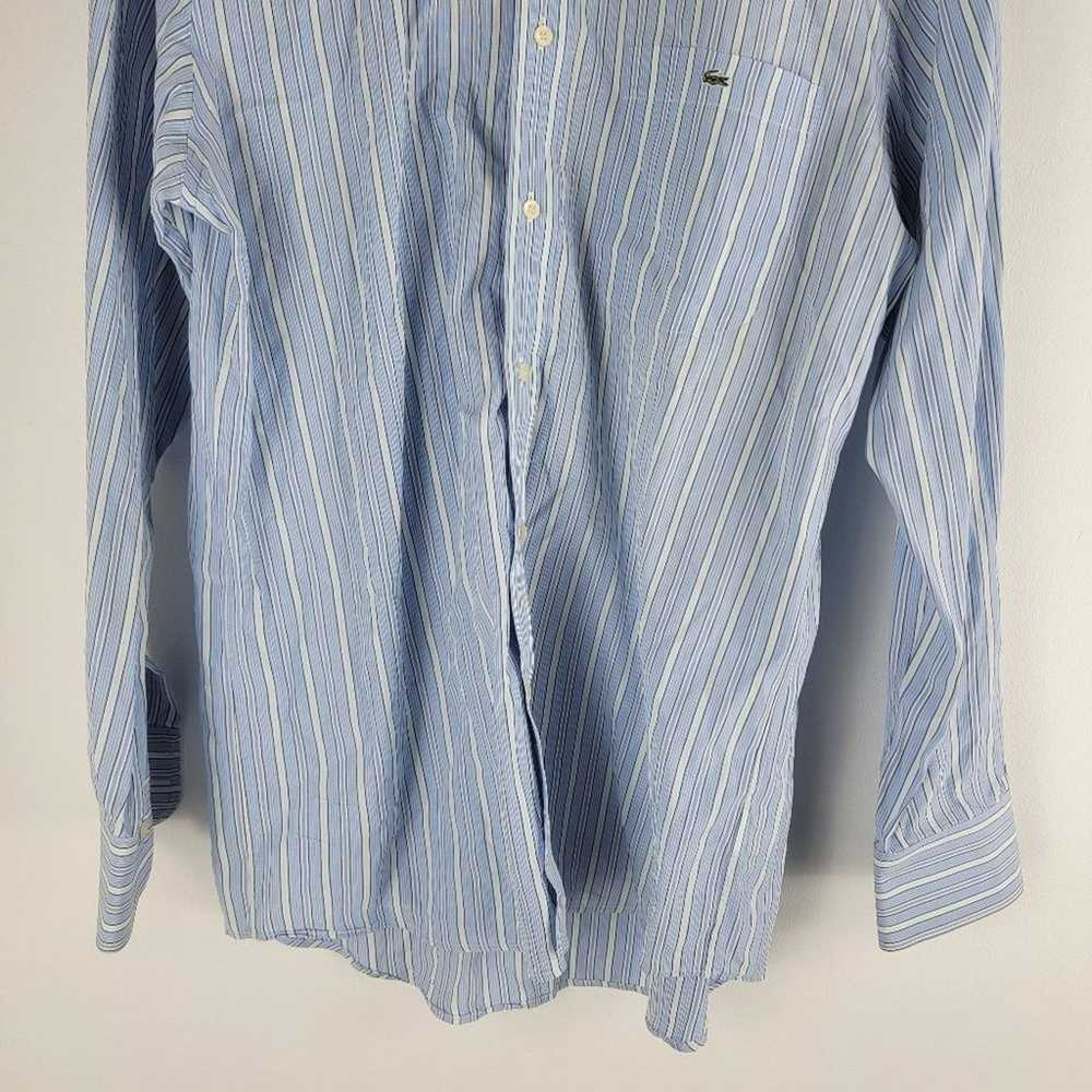 Lacoste Lacoste Long Sleeve Button Down Shirt Blu… - image 3