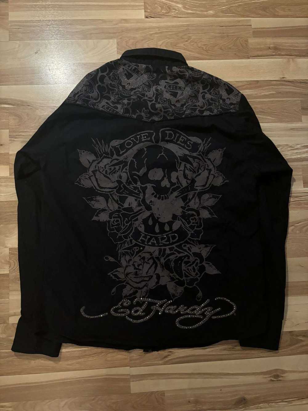 Ed Hardy Ed hardy long sleeve button up - image 3