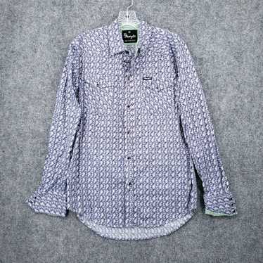 Wrangler VINTAGE Wrangler Pearl Snap Shirt Mens L… - image 1